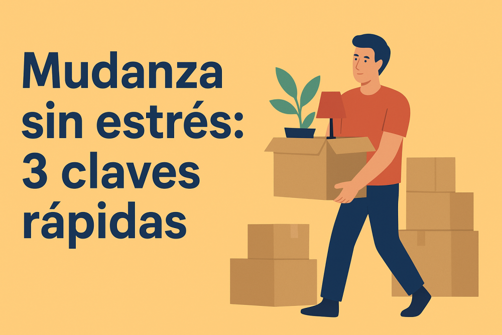 🚚 Mudanza sin estrés: 3 claves rápidas